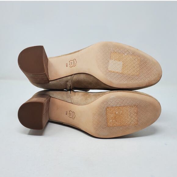 Tory Burch Brooke 70MM Ankle Bootie Sport Suede 46920 Perfect Sand Size US 10.5 - Picture 8 of 12